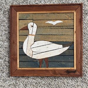 Lath Art 1970’s hand-crafted layered wood strips Wall Art by Theodore de Groot